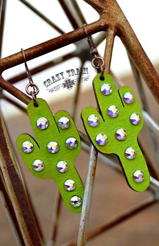 cactus kate earrings by crazy train